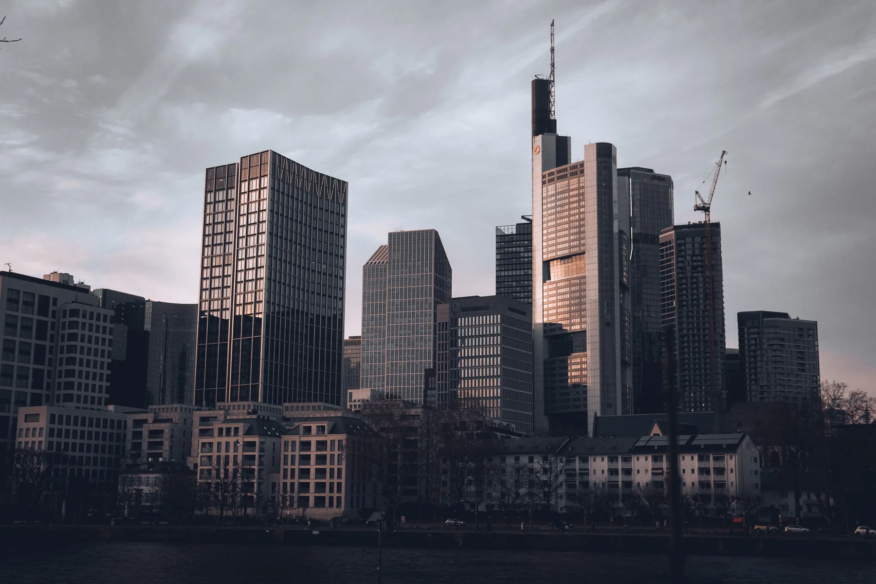 Frankfurter Skyline, Wahrzeichen der Bankenstadt Frankfurt am Main